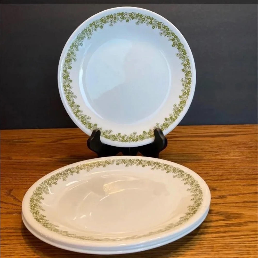 4 Corelle spring blossom crazy daisy salad/luncheon plates